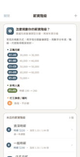 薪資級距