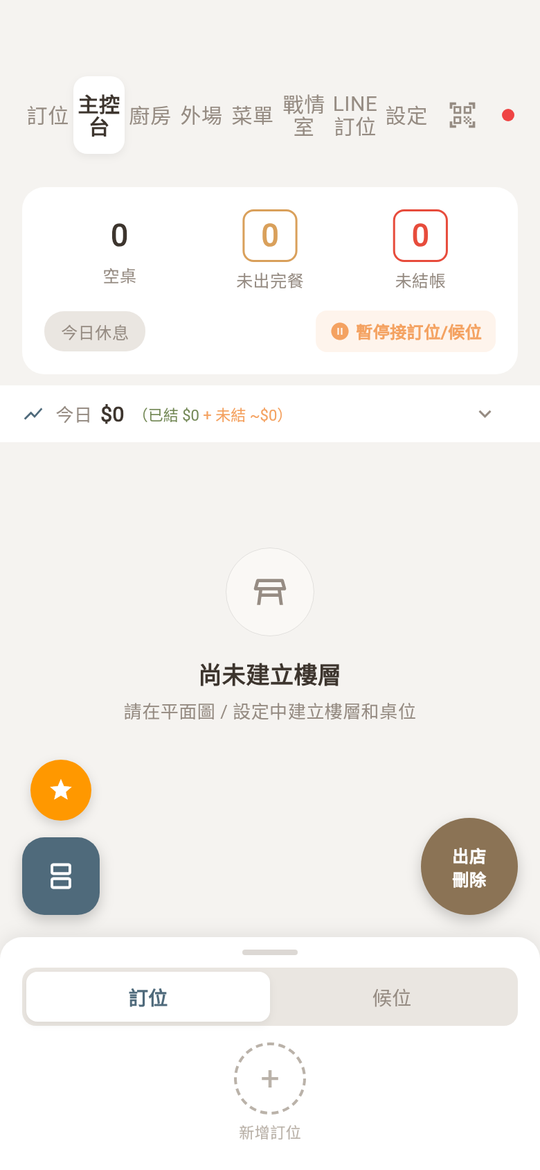 Flutter 主控台空狀態