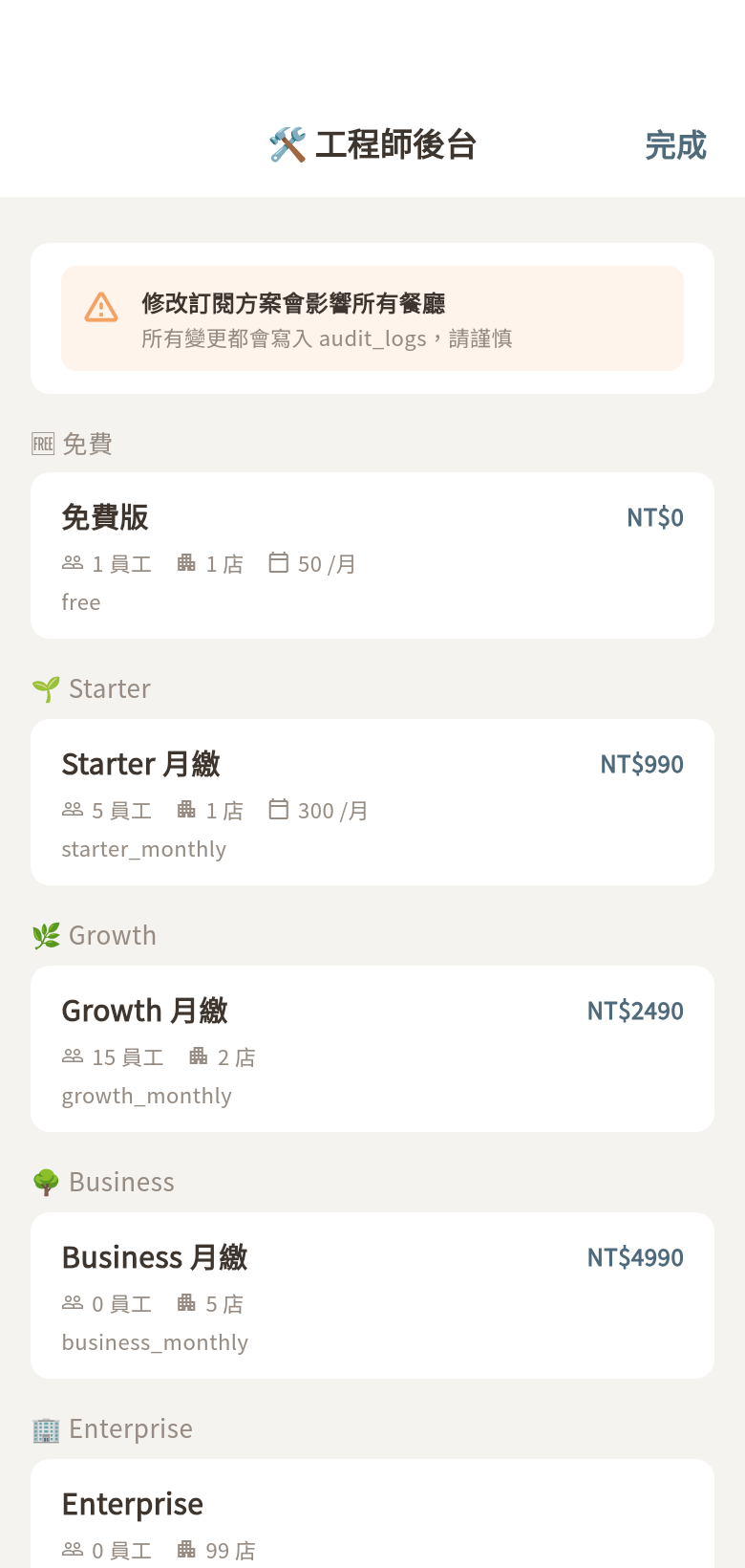 工程師後台